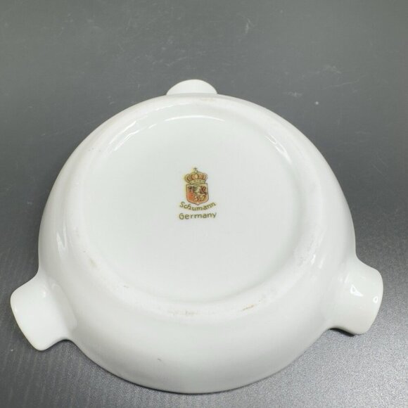 Vintage Schumann Arzberg Germany Dish Ashtray With An Antique Floral Design VTG - Picture 8 of 13